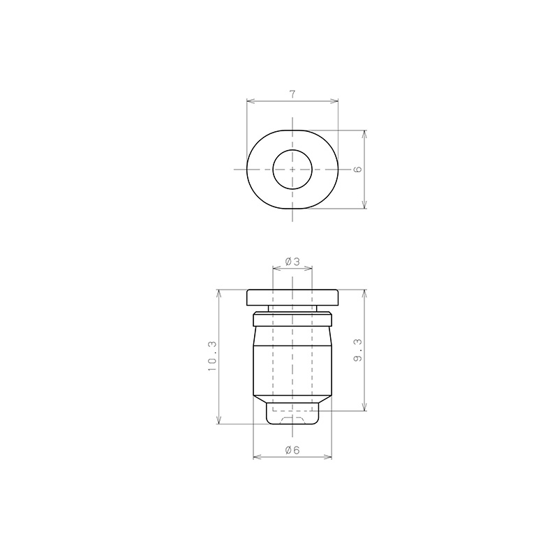 Bản vẽ kỹ thuật Nắp Chụp Pisco PPF3MW