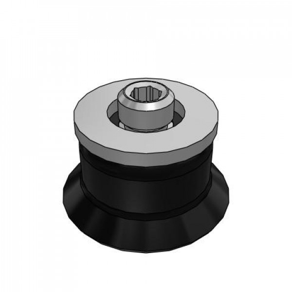 Bộ Nấm Hút Chân Không Có Vít Ren, Cao Su Nitrile (NBR), O.D 20 mm, Pisco VP20RN-M6
