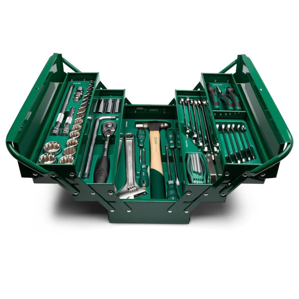 Bộ Thùng Và Khay Dụng Cụ 70 Chi Tiết SATA 95104A70