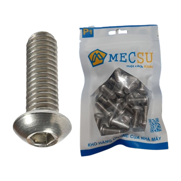 Lục Giác Chìm Mo Inox 304 UNC #4-40 x 1/2 (50Cái/Bịch)