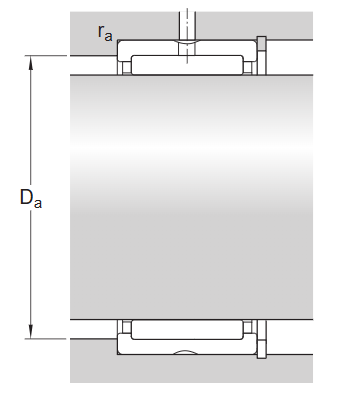 Bản vẽ kỹ thuật Vòng Bi Đũa Kim 32×45×30 mm SKF RNA 69/28