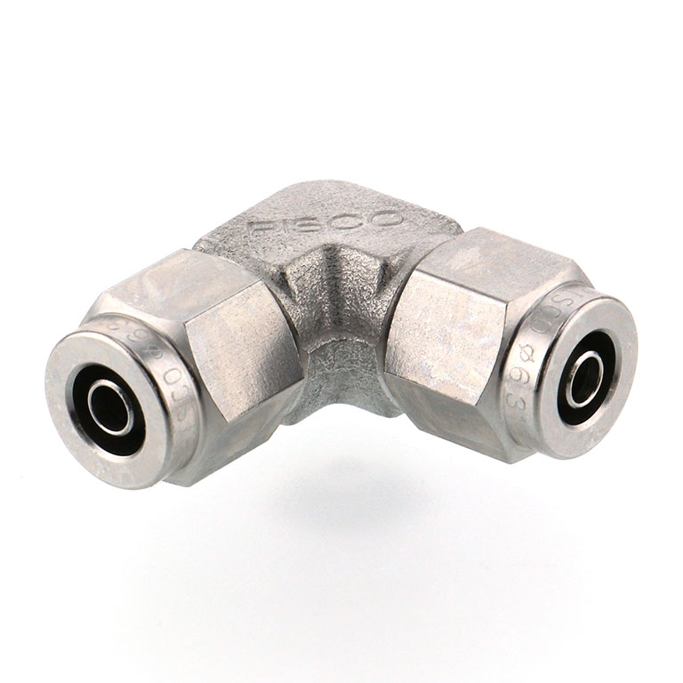 Đầu Ngạnh Nối Ống Có Đai Ốc Xiết Dạng Cong 90° Pisco NSV0420