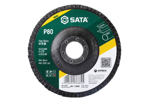 Đá Nhám Xếp 125×P80×22.23 mm SATA 55413