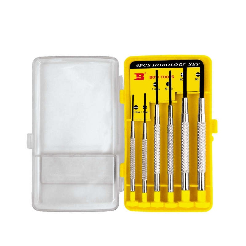 Bộ Tua Vít Sửa Đồng Hồ 6 Chi Tiết PH00 PH0 PH1 1.0-1.6 mm Bosi BS468067