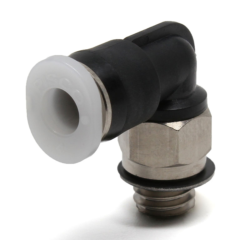 Đầu Nối Nhanh Khí Nén Dạng Cong 90° Ren Ngoài Pisco PL5/32-M6M