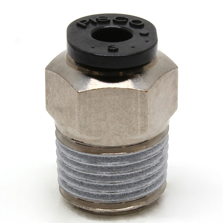 Đầu Nối Nhanh Khí Nén Dạng Thẳng Thân Lục Giác Ren Ngoài Pisco PC3-01M-C