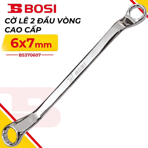 Cờ Lê 2 Đầu Vòng Cao Cấp 6x7 mm Bosi BS370607