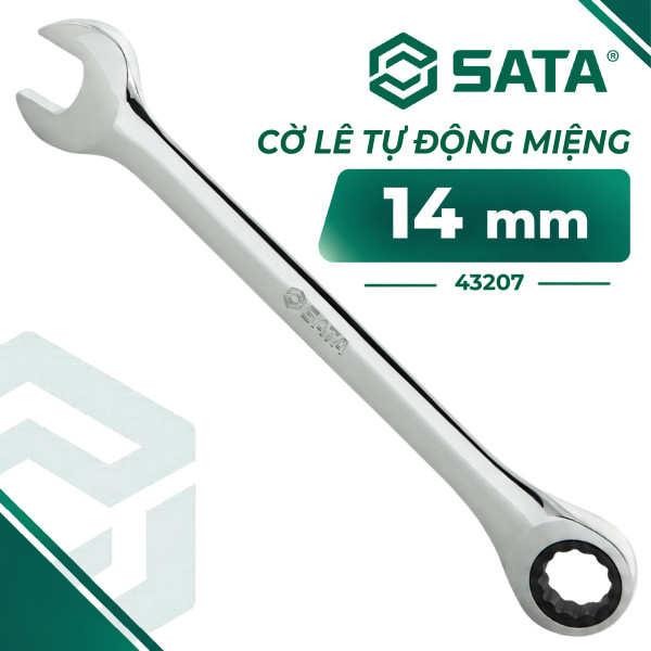 Cờ Lê Tự Động Vòng Miệng 14 mm SATA 43207
