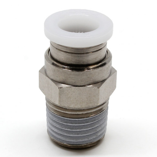 Đầu Nối Nhanh Khí Nén Dạng Thẳng Thân Lục Giác Ren Ngoài Pisco PC1/2-02