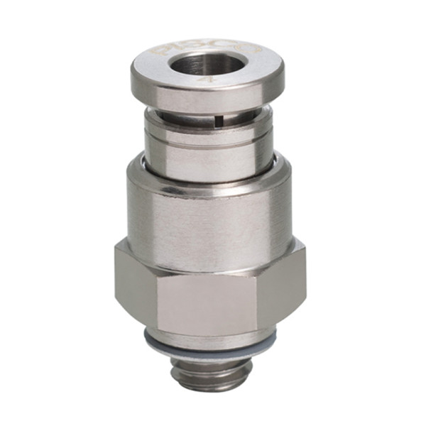 Đầu Nối Nhanh Khí Nén Dạng Thẳng Thân Lục Giác Ren Ngoài Pisco KC4-M5-1-F