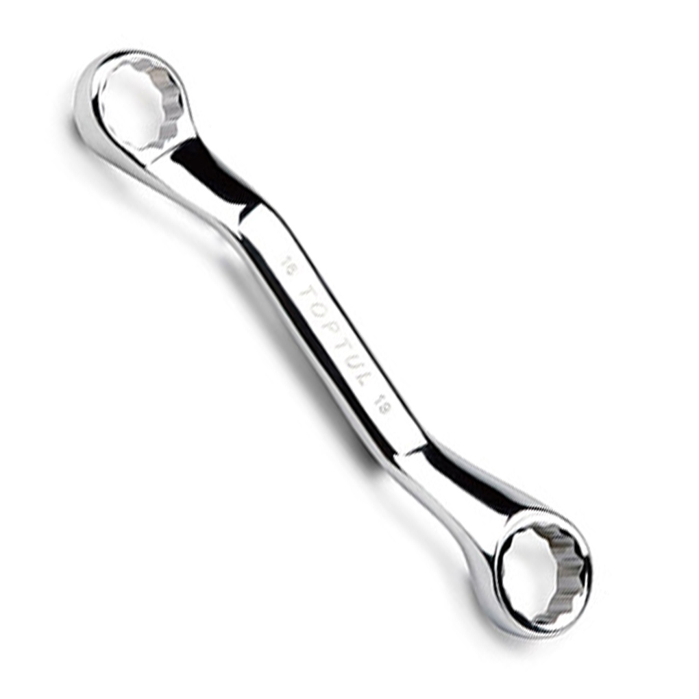 Cờ Lê 2 Đầu Vòng 45 Độ Ngắn 16x17mm Toptul AAAK1617