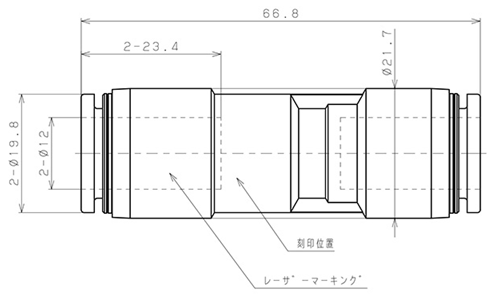 Bản vẽ kỹ thuật Van Khí Nén Một Chiều, Áp Suất Thấp Pisco CVLU12-12