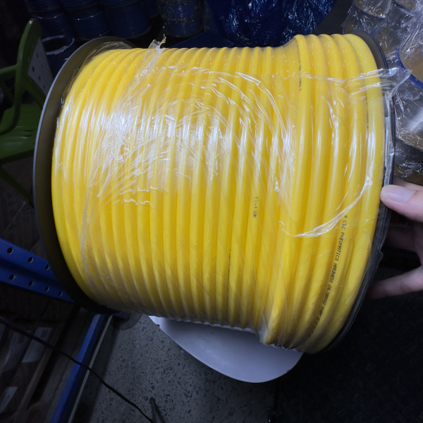 Dây Hơi Khí Nén PU Phi 12 Màu Vàng OD12 x ID8 mm CDC PU 1280 (100m)