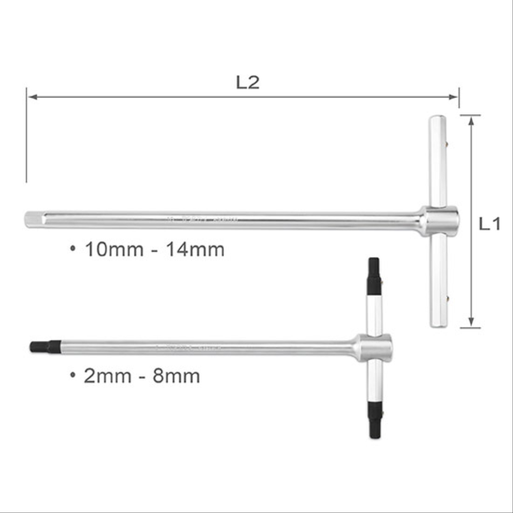 Cần Siết Chữ T Đầu Lục Giác 4mm Toptul AGDB0418
