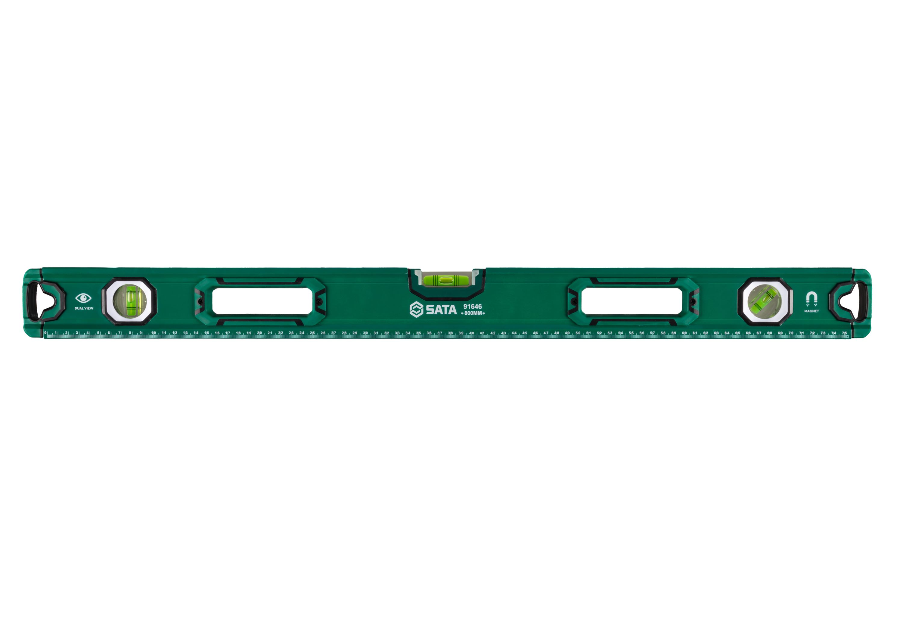 Thước Thủy 32" 3 Bọt Thủy Có Nam Châm SATA 91646