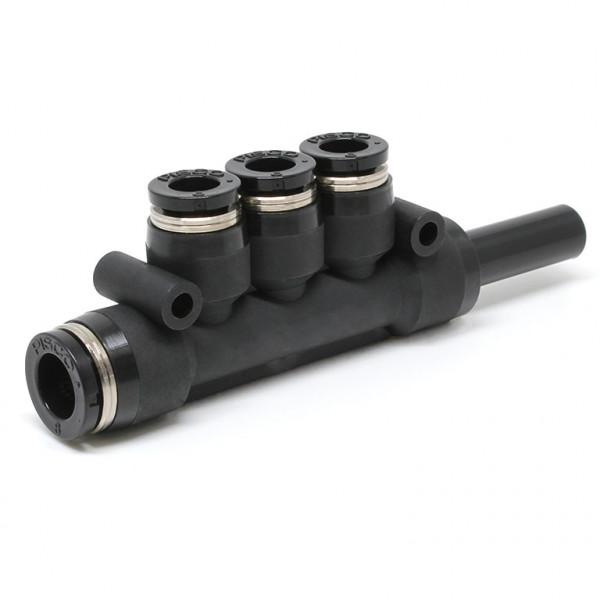 Đầu Nối Nhanh Khí Nén Giữa Ống Khí Và Fitting Bốn Nhánh Dạng Chữ T Pisco PKJ8-6W