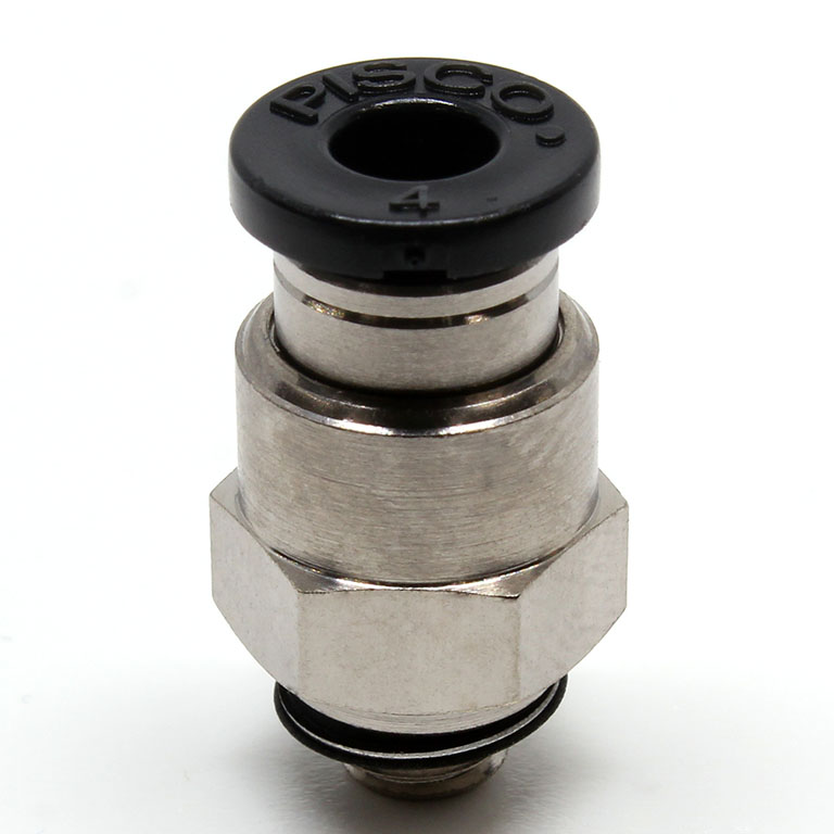 Đầu Nối Nhanh Khí Nén Dạng Thẳng Thân Lục Giác Ren Ngoài Pisco PC4-M5-C