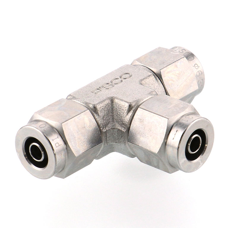 Đầu Ngạnh Nối Ống Có Đai Ốc Xiết Dạng Chữ T Pisco NSE1075