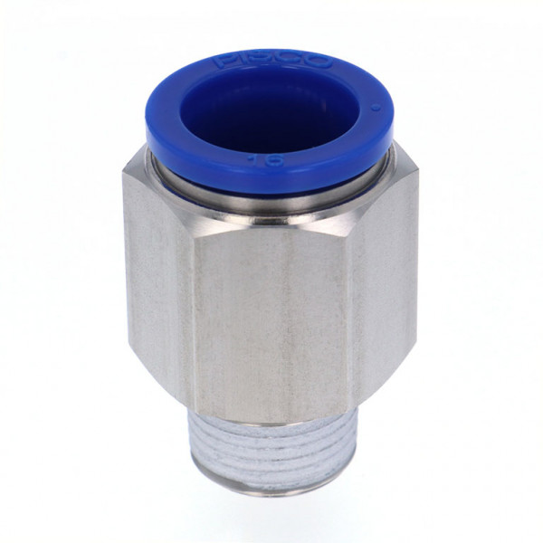 Đầu Nối Nhanh Khí Nén Dạng Thẳng Thân Lục Giác Ren Ngoài Pisco SPC16-03-UC