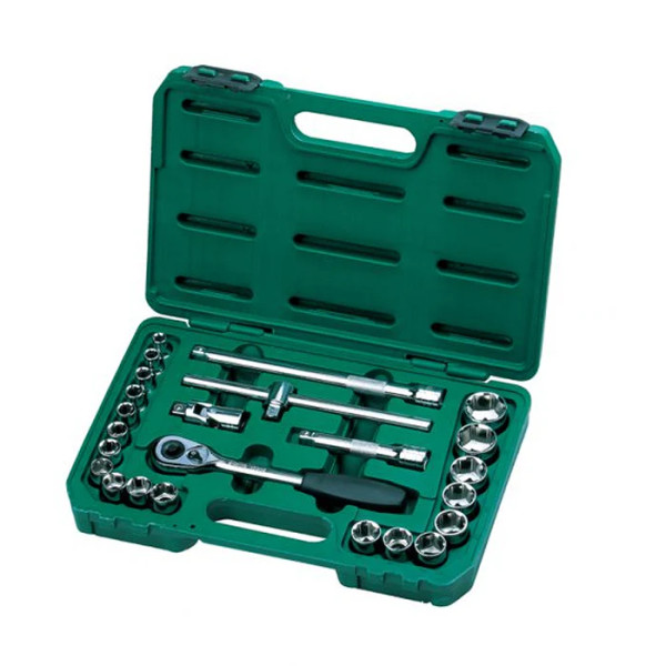 Bộ Đầu Tuýp 24 Chi Tiết 1/2 inch Hệ Mét 12 Cạnh SATA 09060