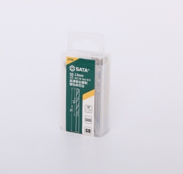 Bộ 10 Mũi Khoan Chuôi Tròn 3.8 mm SATA 52138 A