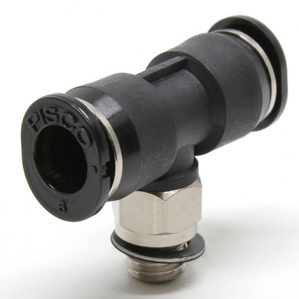Đầu Nối Nhanh Khí Nén Dạng Chữ T Ren Ngoài Pisco PB6-M6M