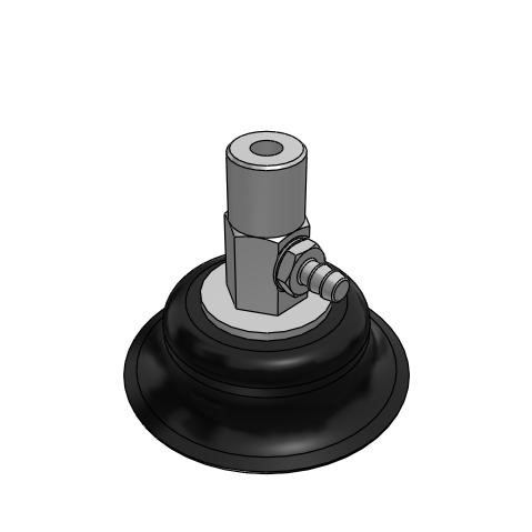 Bộ Nấm Hút Chân Không Và Giá Đỡ, Cao Su Nitrile (NBR), O.D 50 mm, Pisco VPB50RN-6B