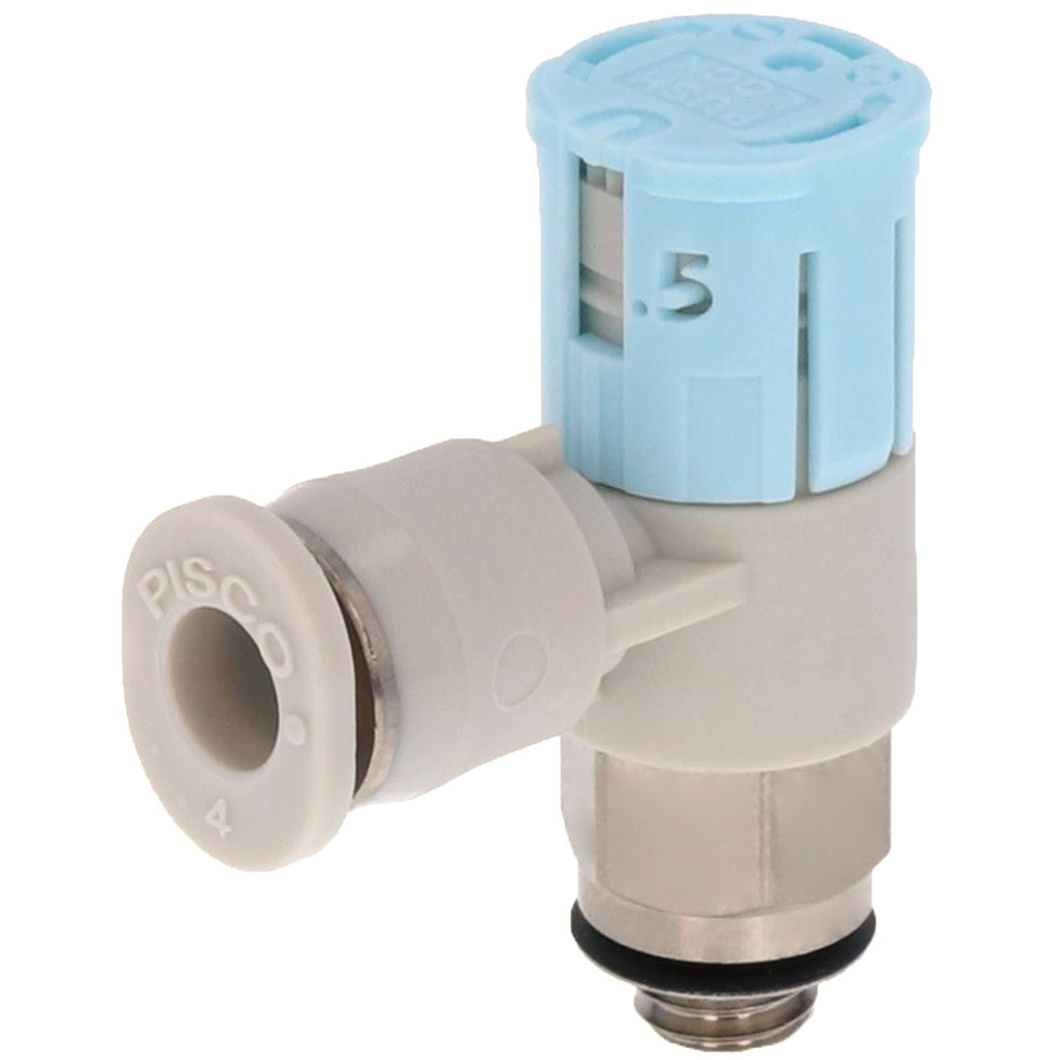 Van Tiết Lưu Khí Nén Loại Khóa Đẩy Có Hiển Thị Chỉ Số Pisco JSGC4-M5BW