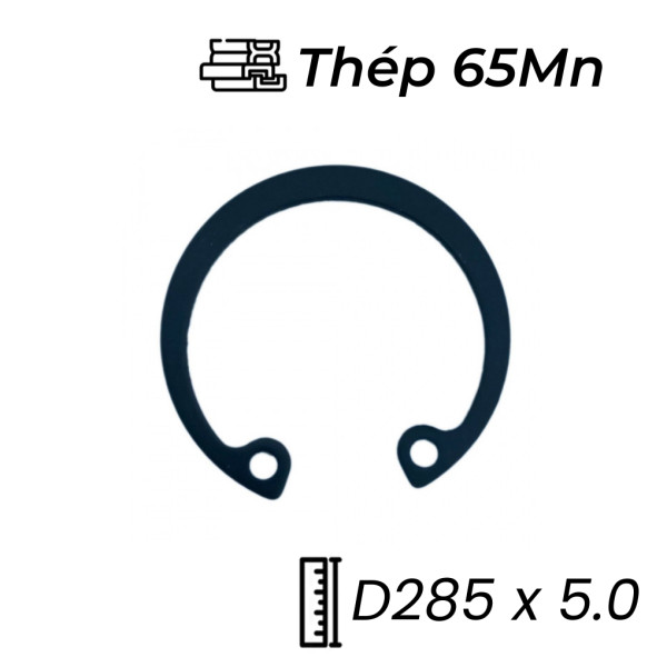 Phe Gài Lỗ Thép 65Mn DIN472 D285x5.0
