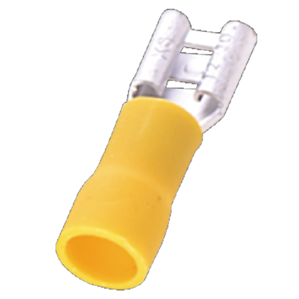 Đầu Cosse Ghim Cái Cách Điện 4-6 mm2 KST Màu Vàng FDV5-250