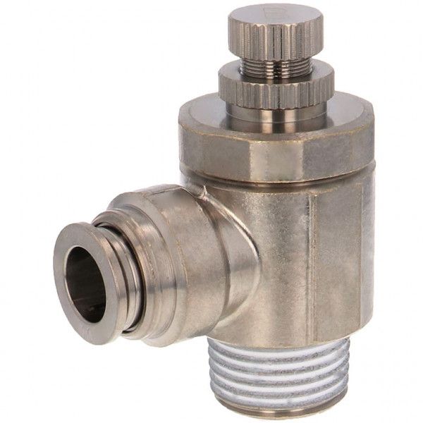 Van Tiết Lưu Khí Nén Bằng Đồng Mạ Niken Pisco KJSC10-04B-1