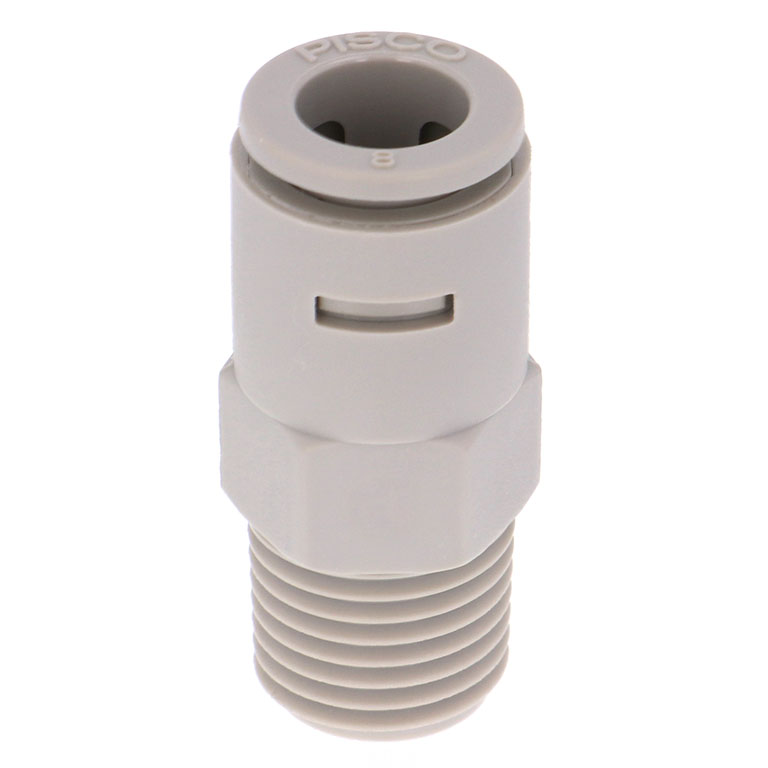 Đầu Nối Nhanh Khí Nén Dạng Thẳng Thân Lục Giác Ren Ngoài Pisco APC8-02-N