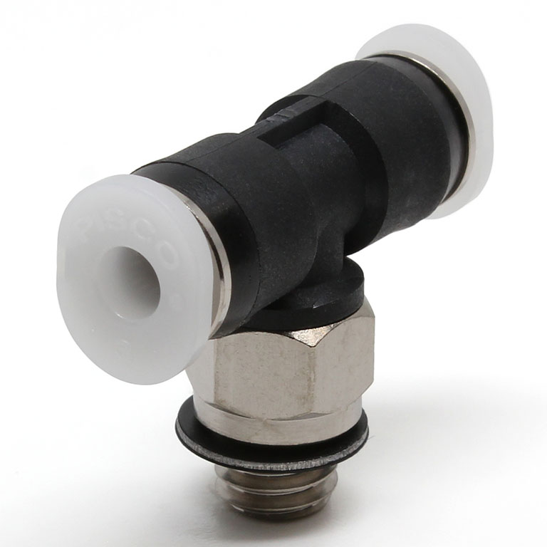 Đầu Nối Nhanh Khí Nén Dạng Chữ T Ren Ngoài Pisco PB1/8-M6M
