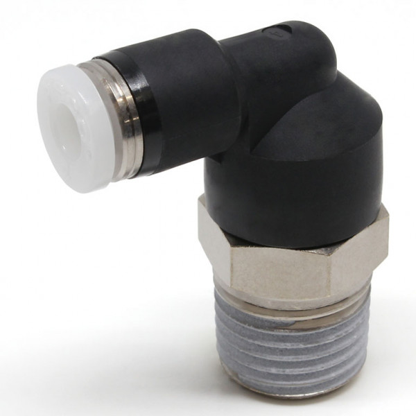 Đầu Nối Nhanh Khí Nén Dạng Cong 90° Ren Ngoài Pisco PL5/32-02W