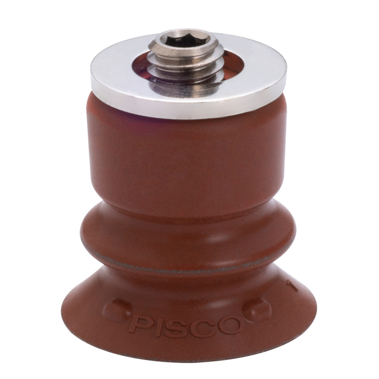 Bộ Nấm Hút Chân Không Có Vít Ren, Silicone Chứa Bột Sắt, O.D 10 mm, Pisco VP10BDMSF3-M5
