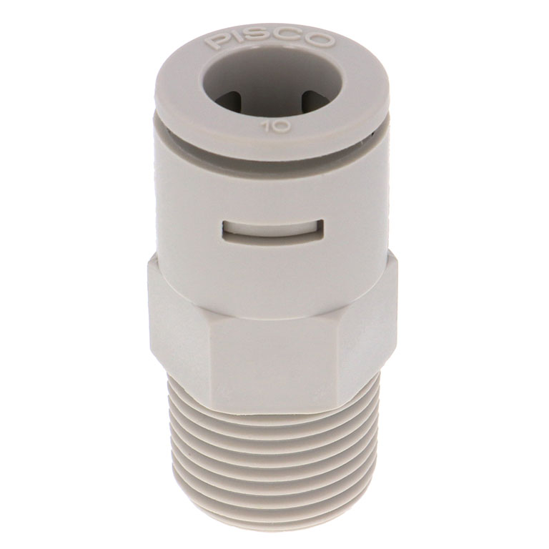 Đầu Nối Nhanh Khí Nén Dạng Thẳng Thân Lục Giác Ren Ngoài Pisco APC10-03-E-C