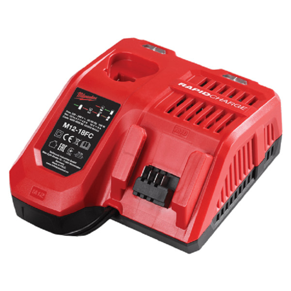 Bộ Sạc Nhanh Pin 12V và 18V Milwaukee M12-18FC