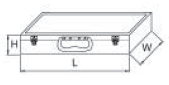Bản vẽ kỹ thuật Thùng Đồ Nghề Nhôm 16 inch SATA 03601