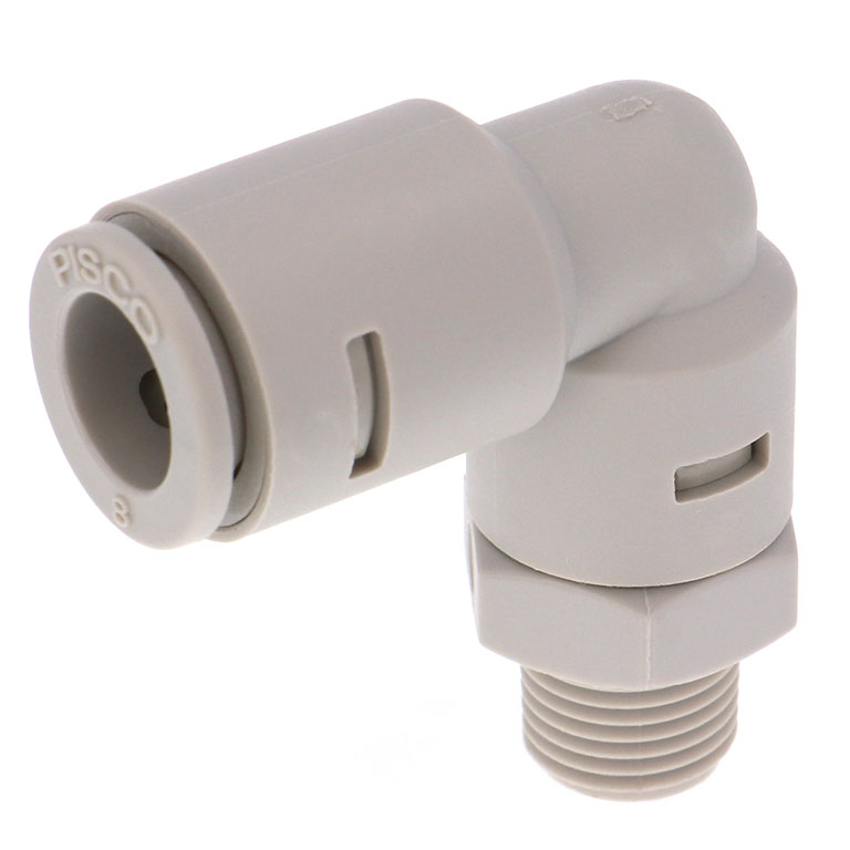 Đầu Nối Nhanh Khí Nén Dạng Cong 90° Ren Ngoài Pisco APL8-01-E
