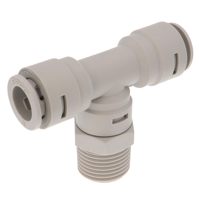 Đầu Nối Nhanh Khí Nén Dạng Chữ T Ren Ngoài Pisco APB12-04