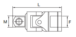 Bản vẽ kỹ thuật Đầu Nối Lắc Léo Dr.1/2 SATA 13912