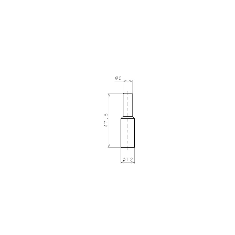 Bản vẽ kỹ thuật Ống Nối Đầu Nối Nhanh, Loại Giảm Pisco PIG12-8