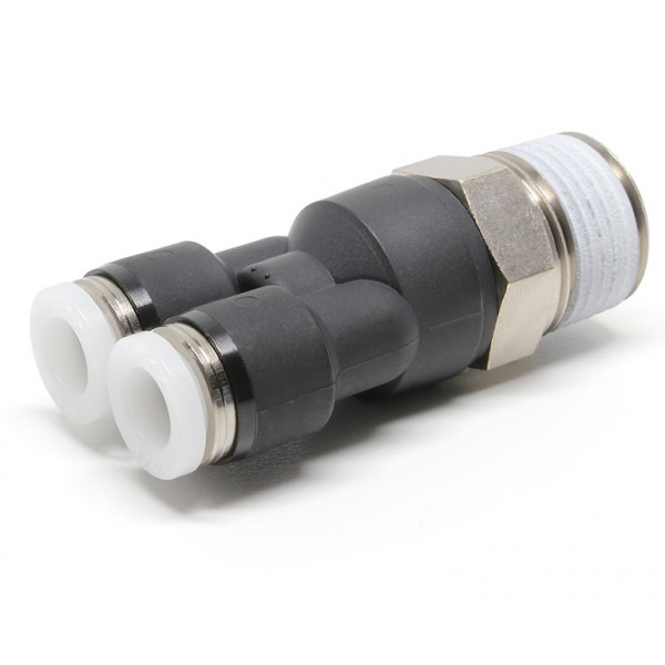 Đầu Nối Nhanh Khí Nén Dạng Chữ Y Ren Ngoài Pisco PX1/4-N3U
