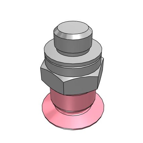 Bộ Nấm Hút Chân Không Và Giá Đỡ, Fluoro Silicone,  O.D 10 mm, Pisco VPE10PFS-M5
