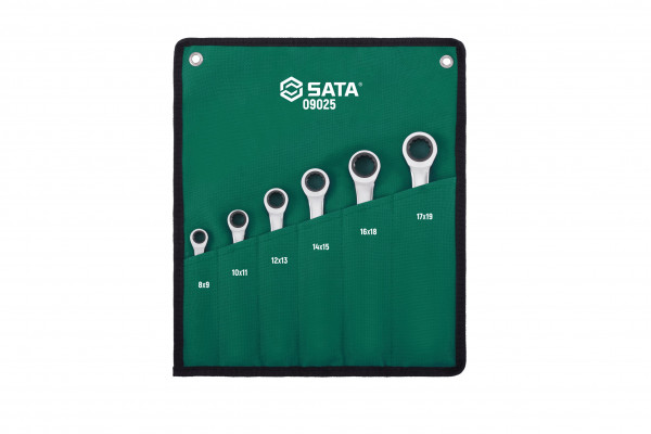 Bộ Cờ Lê 2 Đầu Vòng Tự Động 6 Chi Tiết (8 mm - 19 mm) SATA 09025