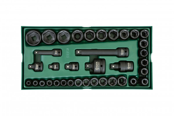 Bộ Đầu Tuýp Đen 36 Chi Tiết 3/8 inch Và 1/2 inch SATA 09914