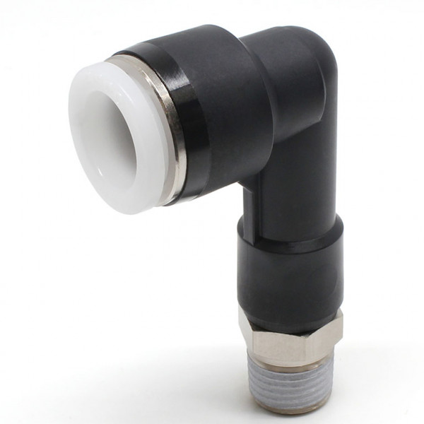 Đầu Nối Nhanh Khí Nén Dạng Cong 90° Ren Ngoài (Dài) Pisco PLL1/2-N2UW