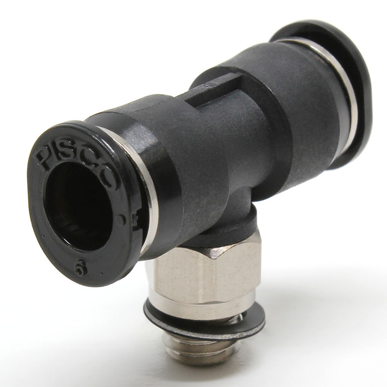 Đầu Nối Nhanh Khí Nén Dạng Chữ T Ren Ngoài Pisco PB6-M6MW