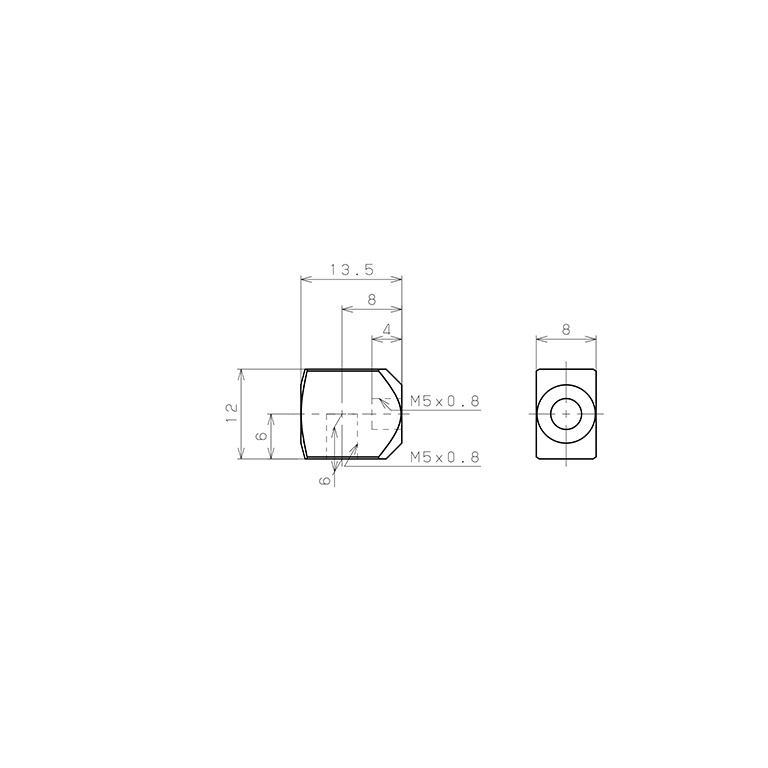 Bản vẽ kỹ thuật Đầu Nối Nhanh Khí Nén Dạng Cong 90° Ren Ngoài Pisco SLL-FM5-C