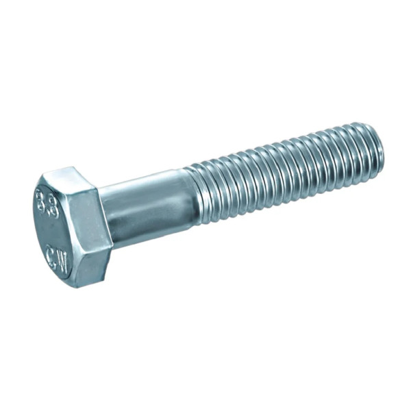 Bulong Mạ Kẽm Trắng Cr3+ 8.8 DIN931 M12x55 Ren Lửng